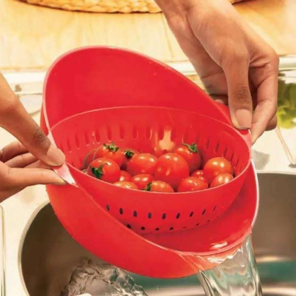 Escorredor Giratório e Bowl Multiuso - Utilidades Domésticas Poly Play, foto do produto em fundo branco - vista alternativa