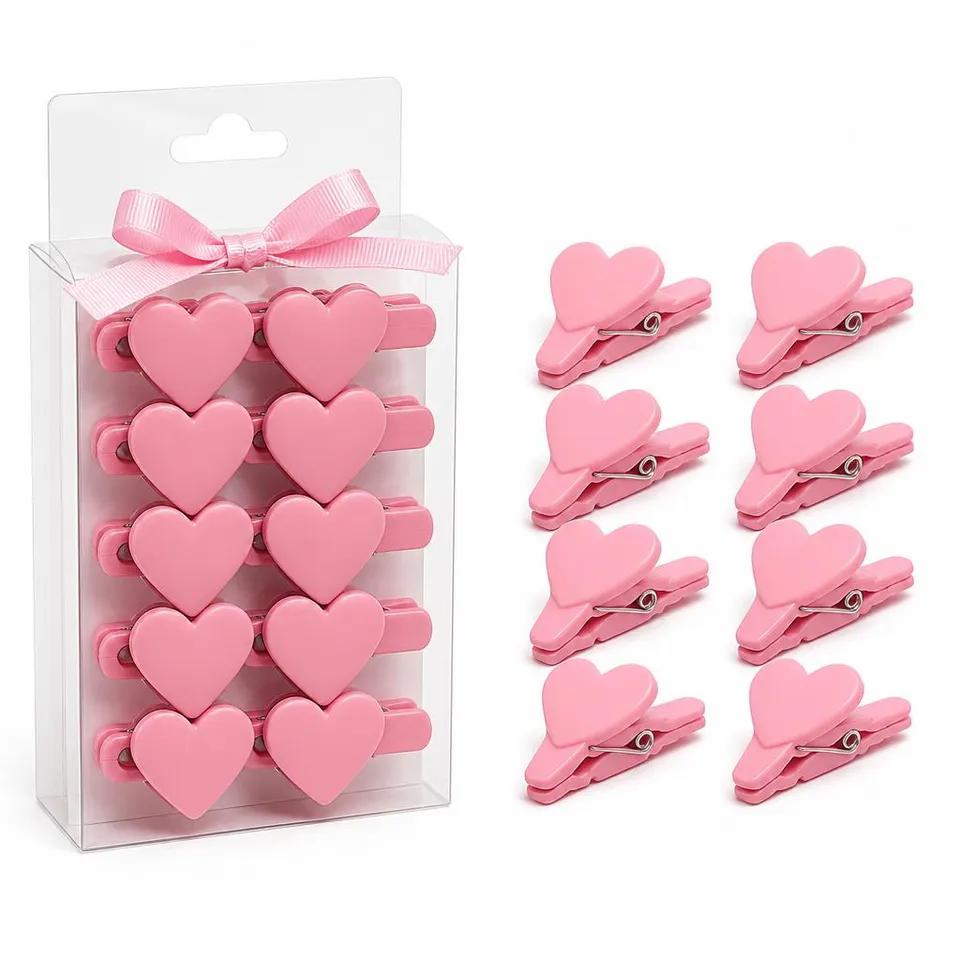 Prendedores Love PR10 - Lavanderia Poly Play, foto do produto em fundo branco - vista alternativa