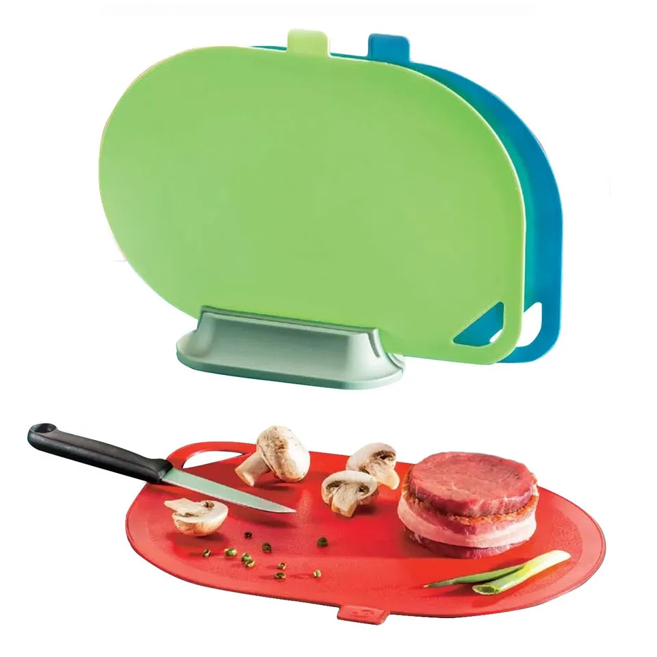 Kit 3 Tábuas de Corte - Utilidades Domésticas Poly Play, foto do produto em fundo branco